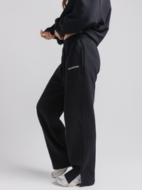 Wide Leg Sweats in Black