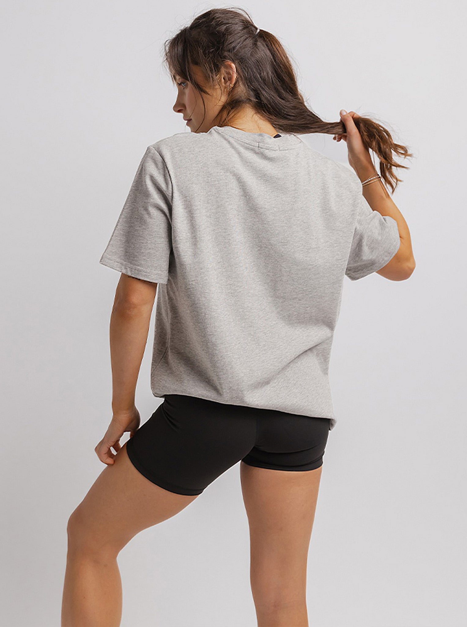 Taylor Tee in Grey Marle