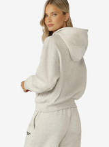 Lorna Jane W Sport Mode Zip Through Hoodie - Chalk Marl
