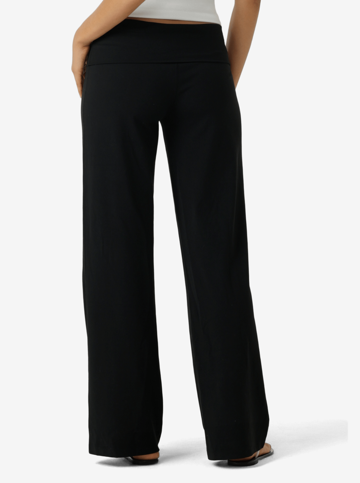 Liberty Fold Over Waist Wide Leg Active Pants