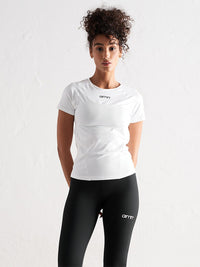 White Soft Basic Short Sleeve Top