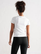 White Soft Basic Short Sleeve Top