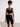 Black Ribbed Seamless Biker Shorts