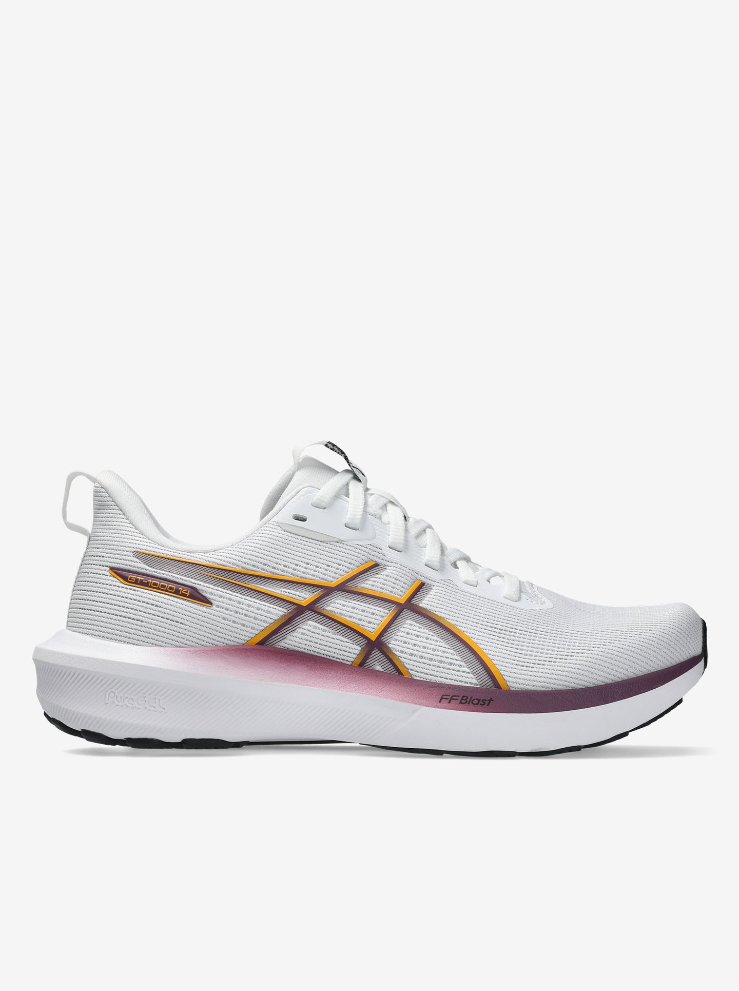 Asics W GT-1000 14 - White/Yamabuki