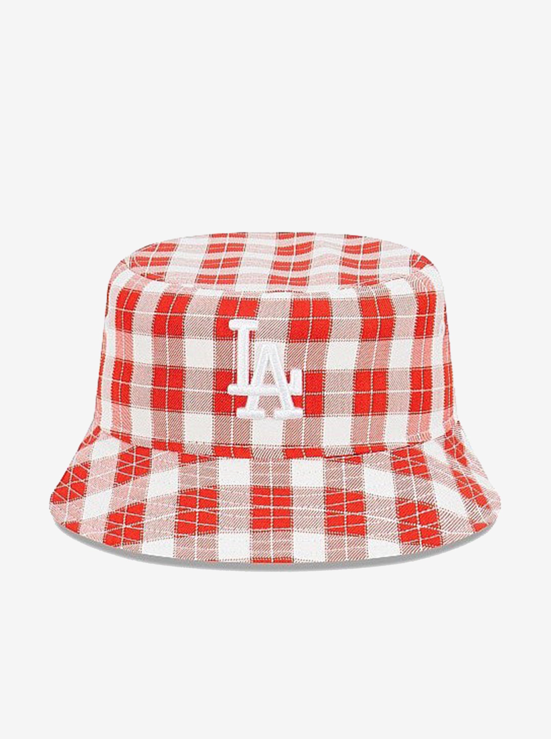 LA Dodgers Plaid Bucket Hat