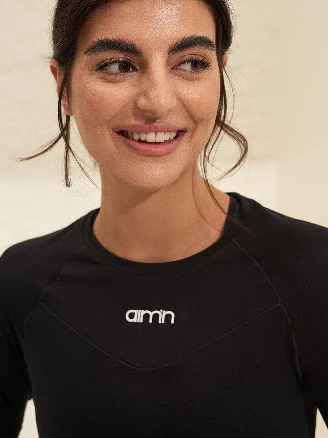 Black Soft Basic Long Sleeve Top