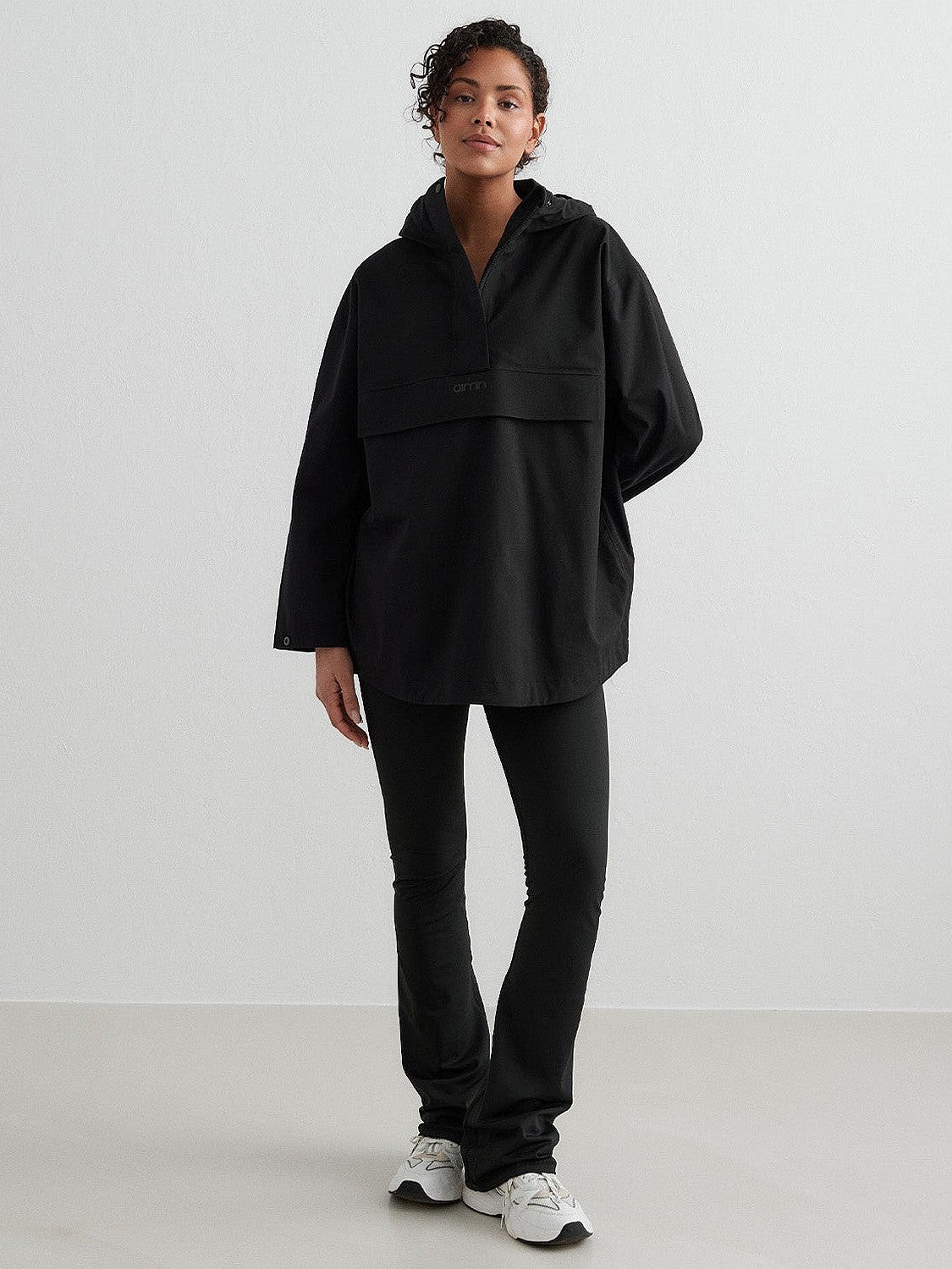 Black Waterproof Oversized Anorak