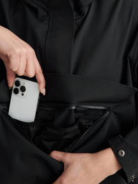Black Waterproof Oversized Anorak