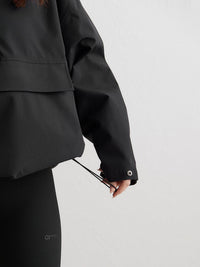 Black Waterproof Oversized Anorak