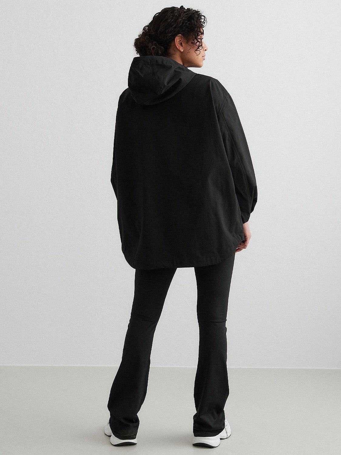 Black Waterproof Oversized Anorak