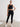 Black Ribbed 7/8 Seamless Tights