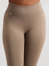 Espresso Ribbed Seamless 7/8 Tights