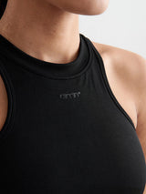 Black Shape Seamless Racerfront Top