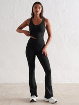 Black Sense Flare Petite Tights