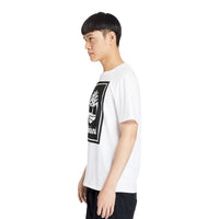 Timberland Mens Stack Logo Tee P54 White-Black