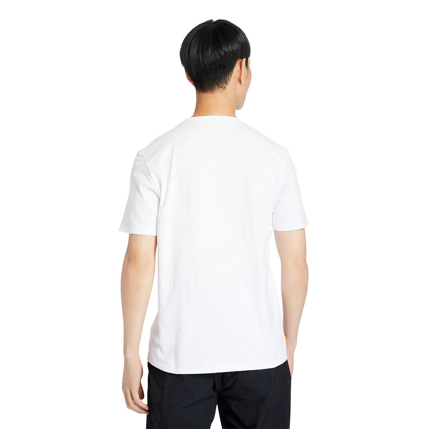 Timberland Mens Stack Logo Tee P54 White-Black