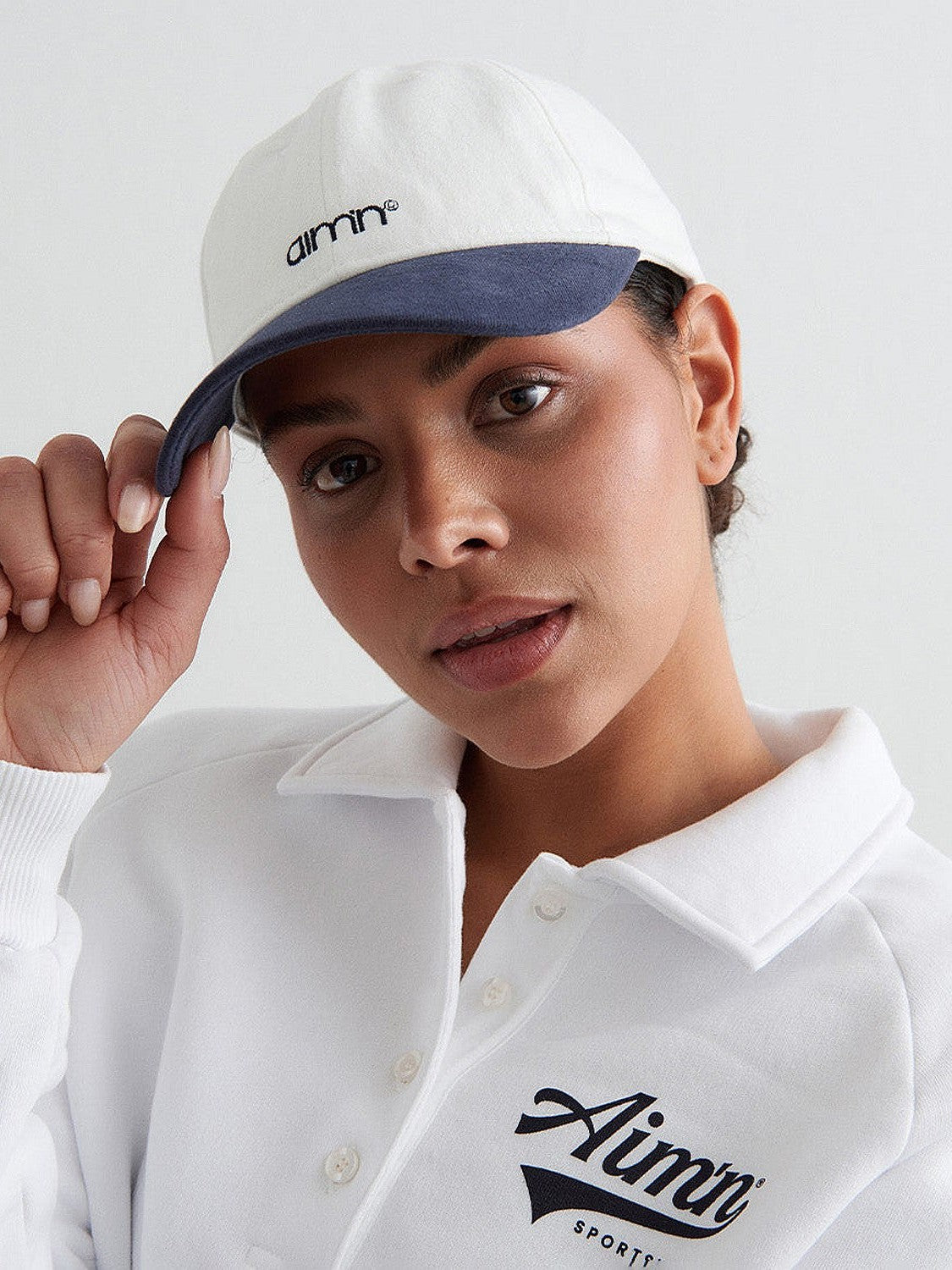 Aim'n W Small Logo Cap - Off White