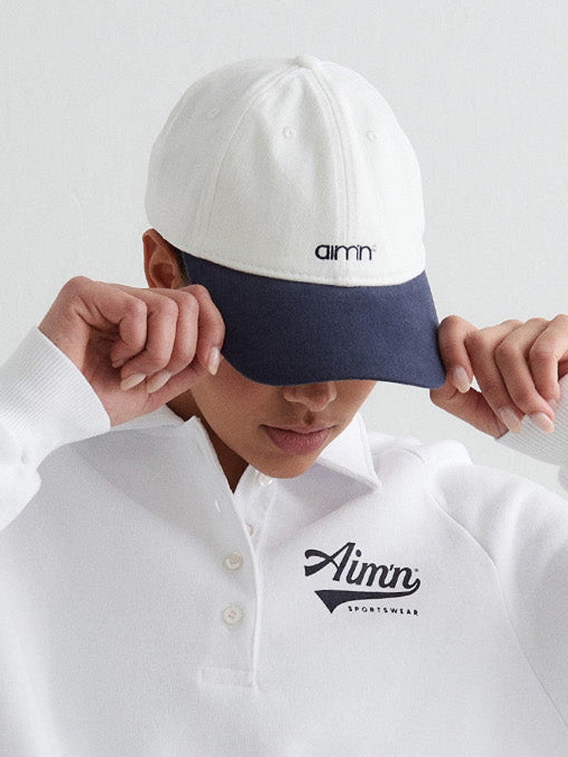 Aim'n W Small Logo Cap - Off White