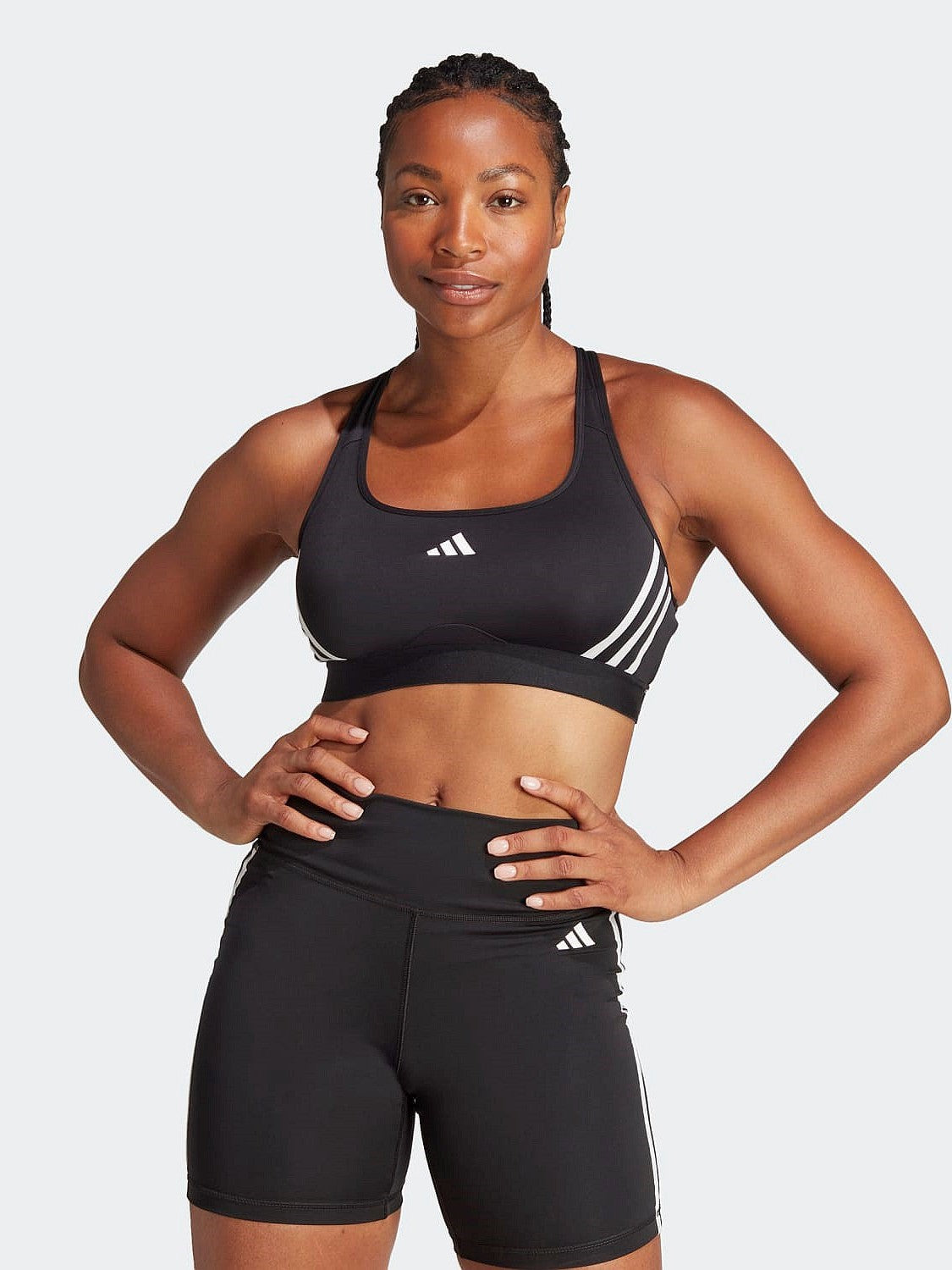 PowerImpact Train Medium-Support 3-Stripes Bra