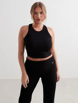 Black Ease Ribbed Tank Top