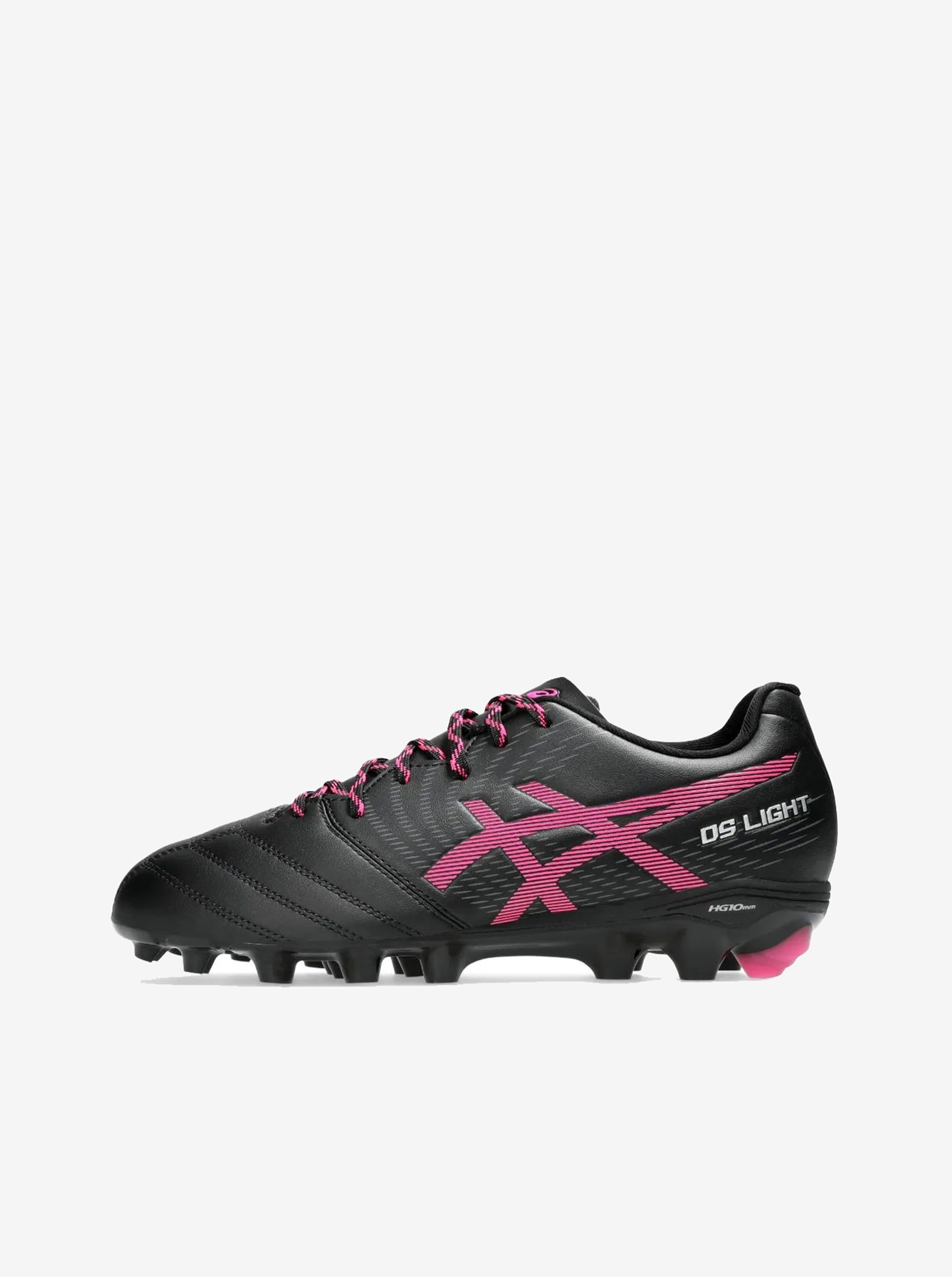 asics pink and black footy boots