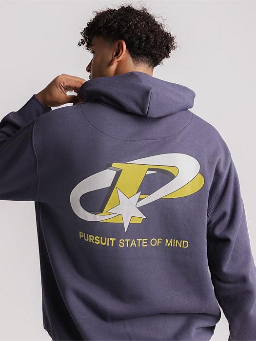 State of Mind Heavyweight Pullover in Washed Navy