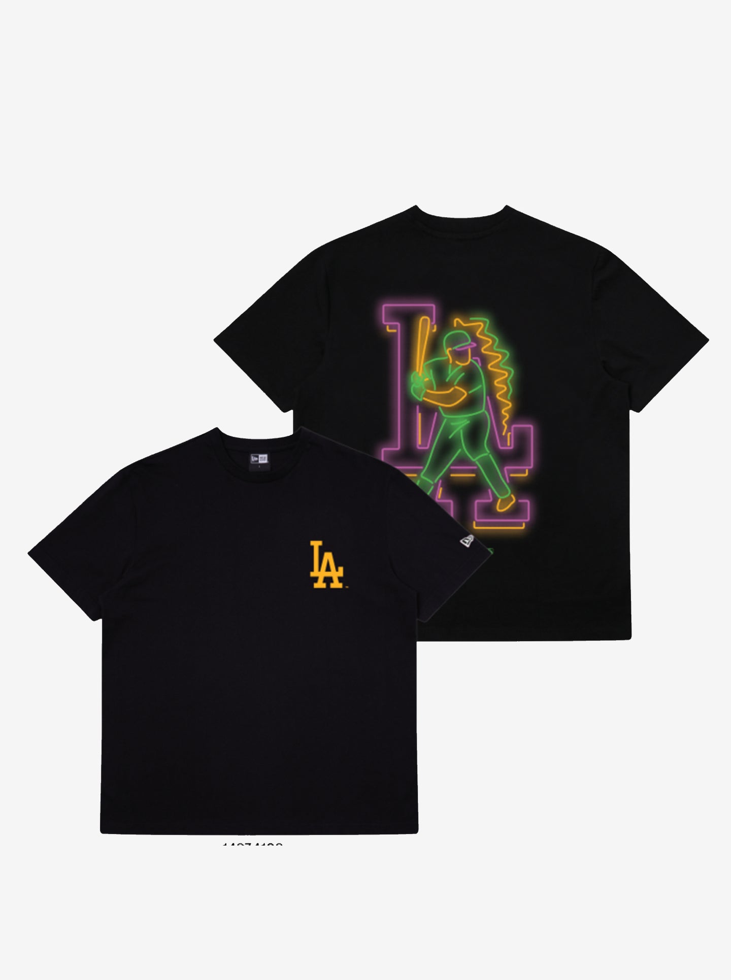 Neon Lights Los Angeles Dodgers Tee