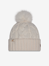 Faux Fur Knitted All Blacks Beanie