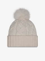 Faux Fur Knitted All Blacks Beanie