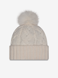 Faux Fur Knitted All Blacks Beanie