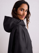 Black Waterproof Oversized Anorak