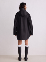 Black Waterproof Oversized Anorak