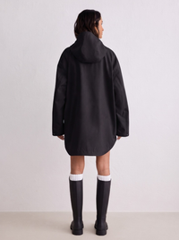 Black Waterproof Oversized Anorak