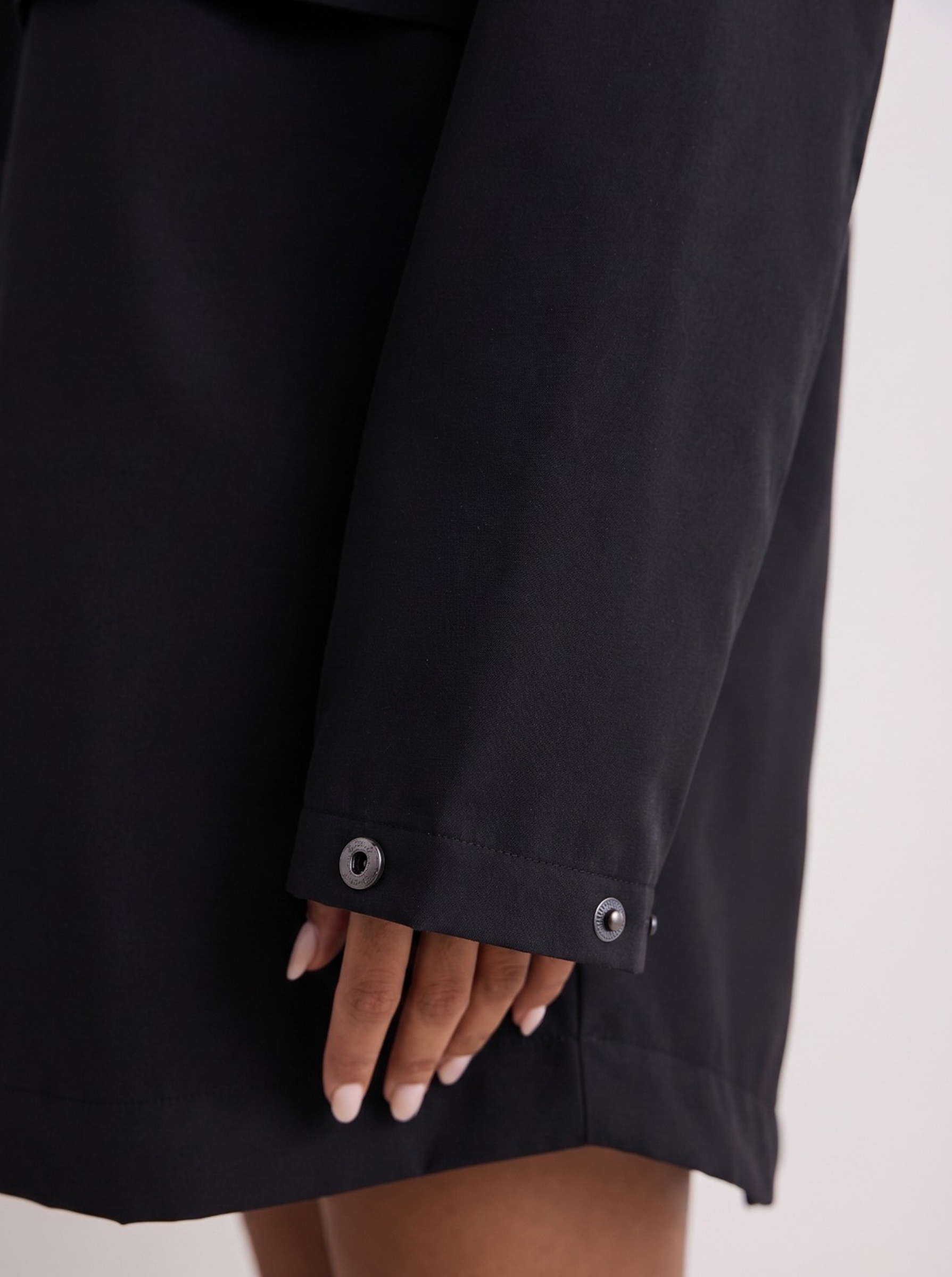 Black Waterproof Oversized Anorak