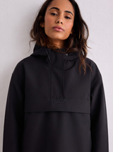 Black Waterproof Oversized Anorak