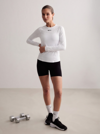 White Soft Basic Long Sleeve Tee