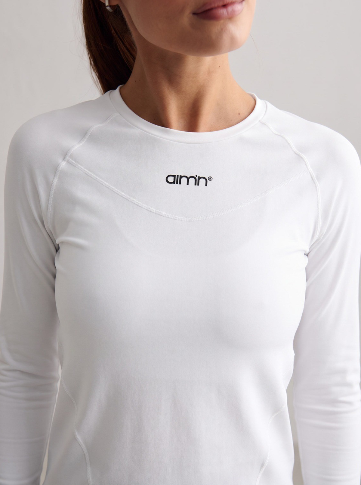 White Soft Basic Long Sleeve Tee