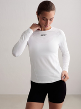 White Soft Basic Long Sleeve Tee
