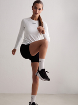 White Soft Basic Long Sleeve Tee