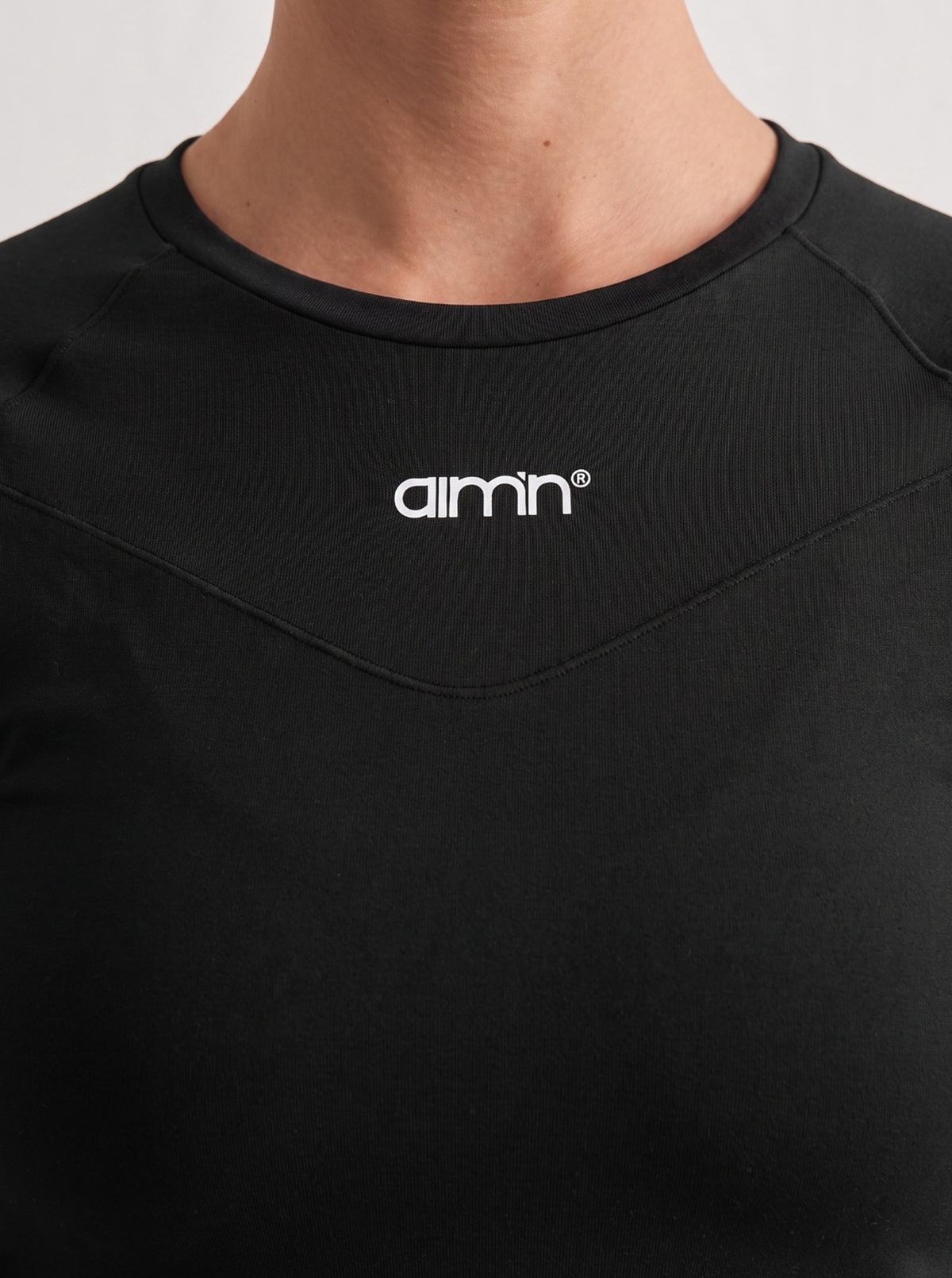 Soft Basic Long Sleeve Top in Black