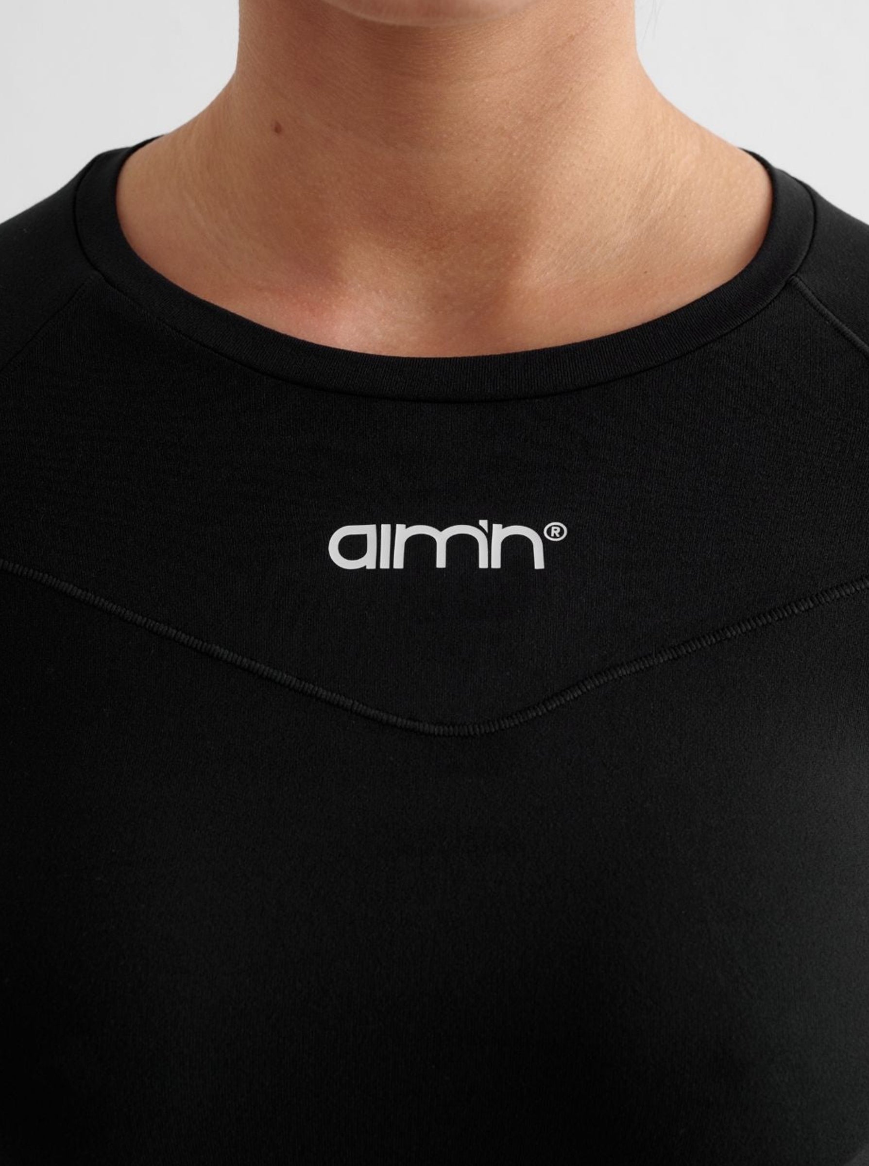 Black Soft Basic Long Sleeve Top