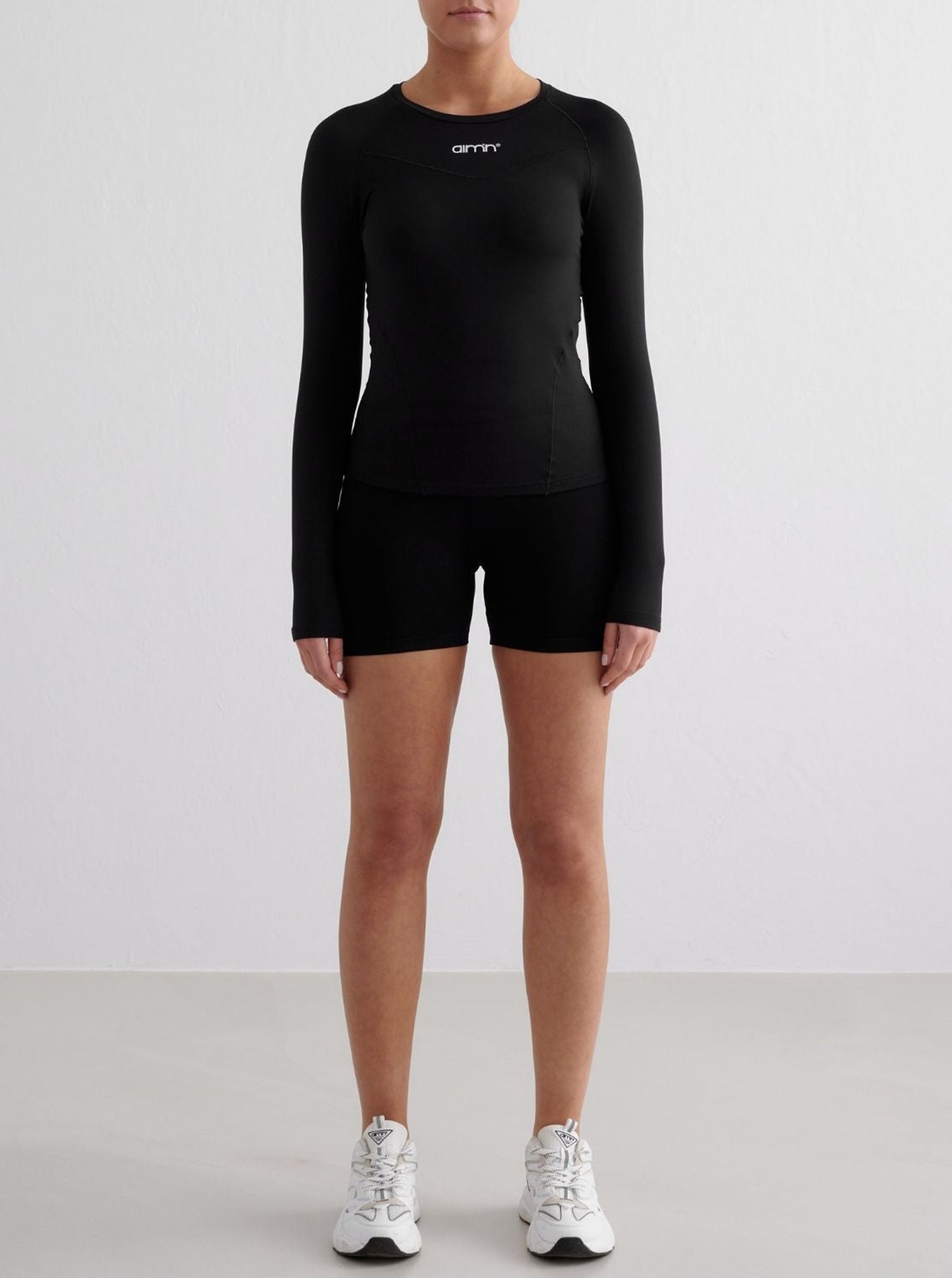 Black Soft Basic Long Sleeve Top