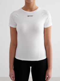 White Soft Basic Short Sleeve Top