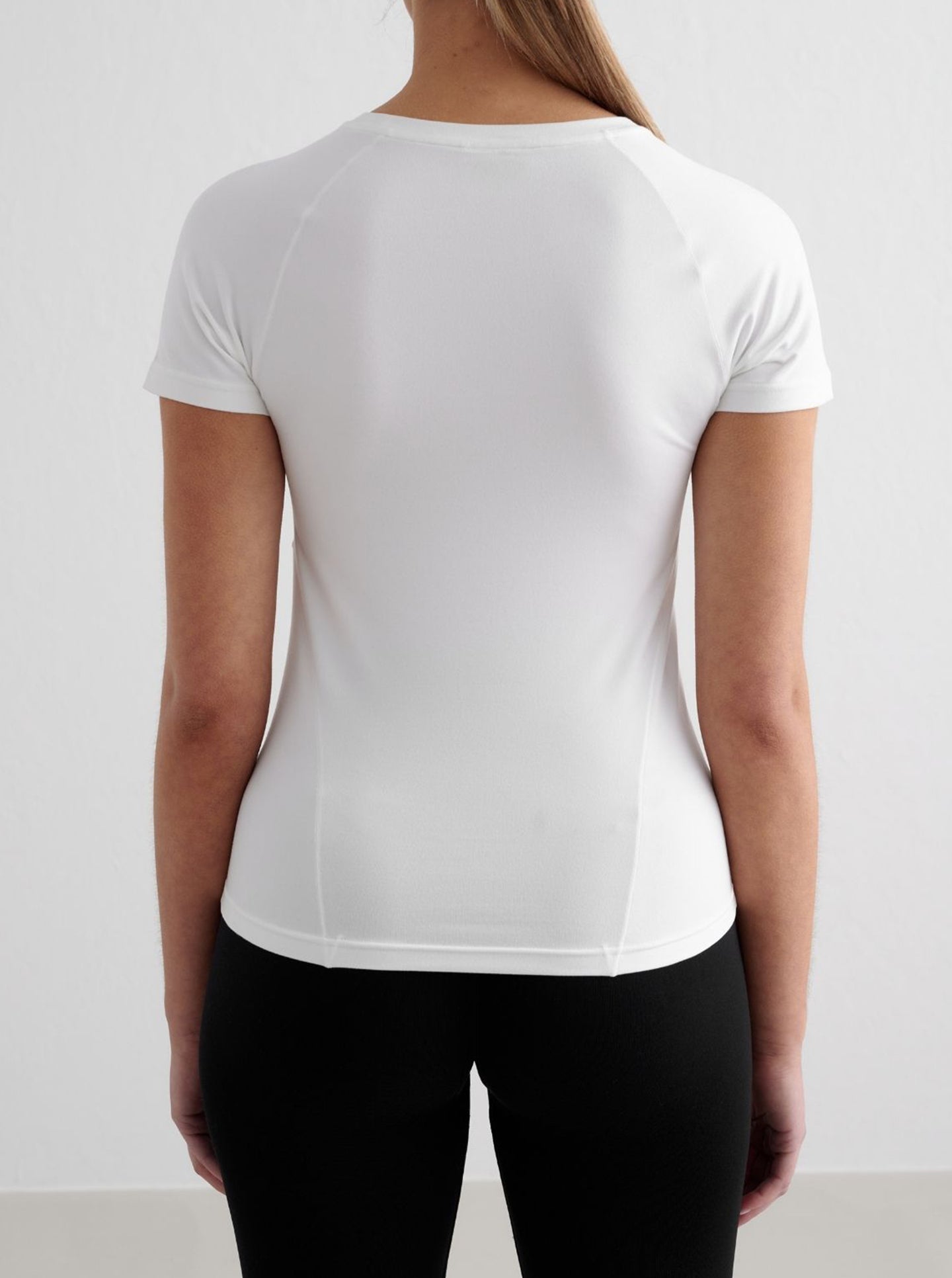 White Soft Basic Short Sleeve Top