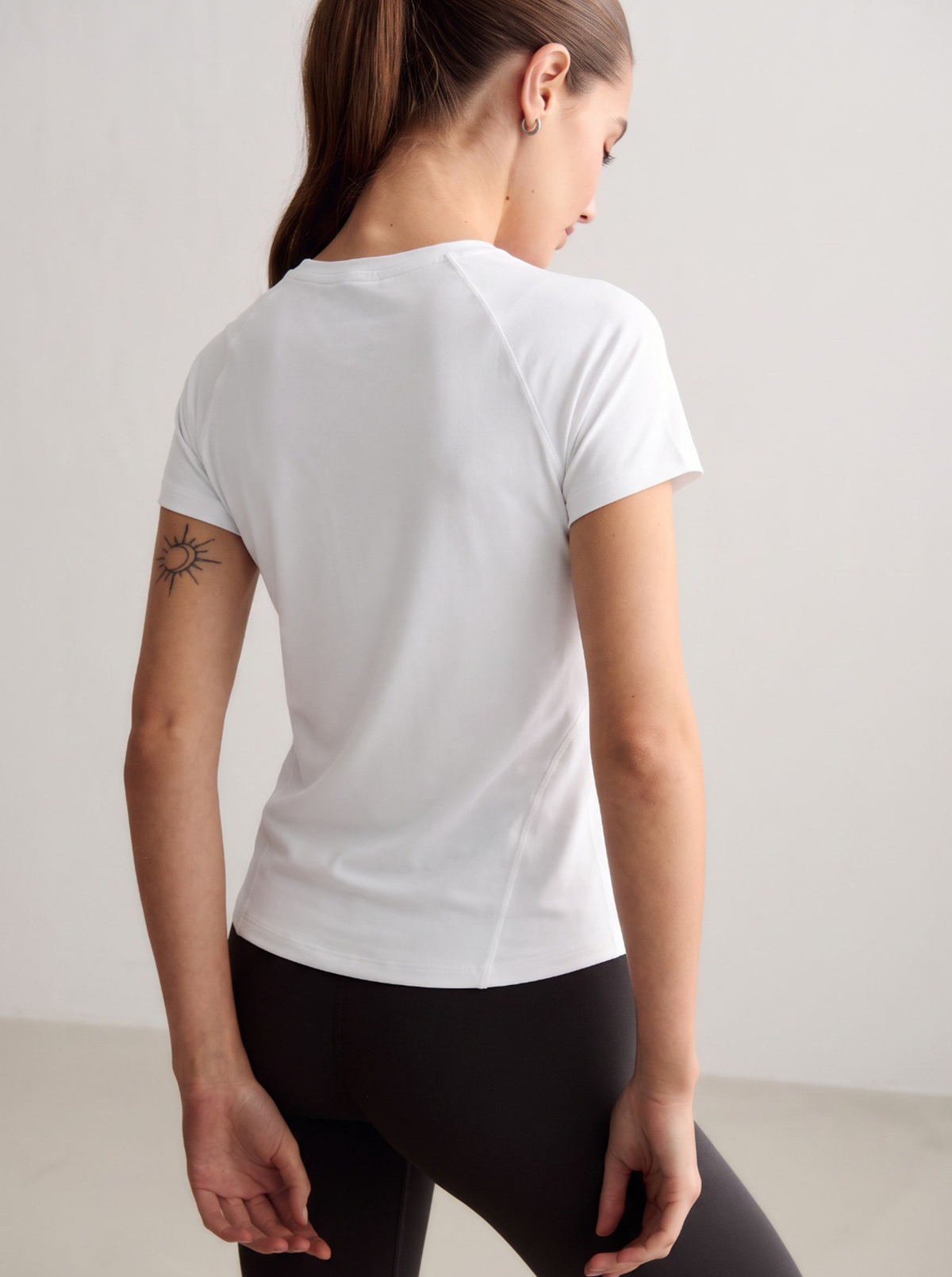 White Soft Basic Short Sleeve Top
