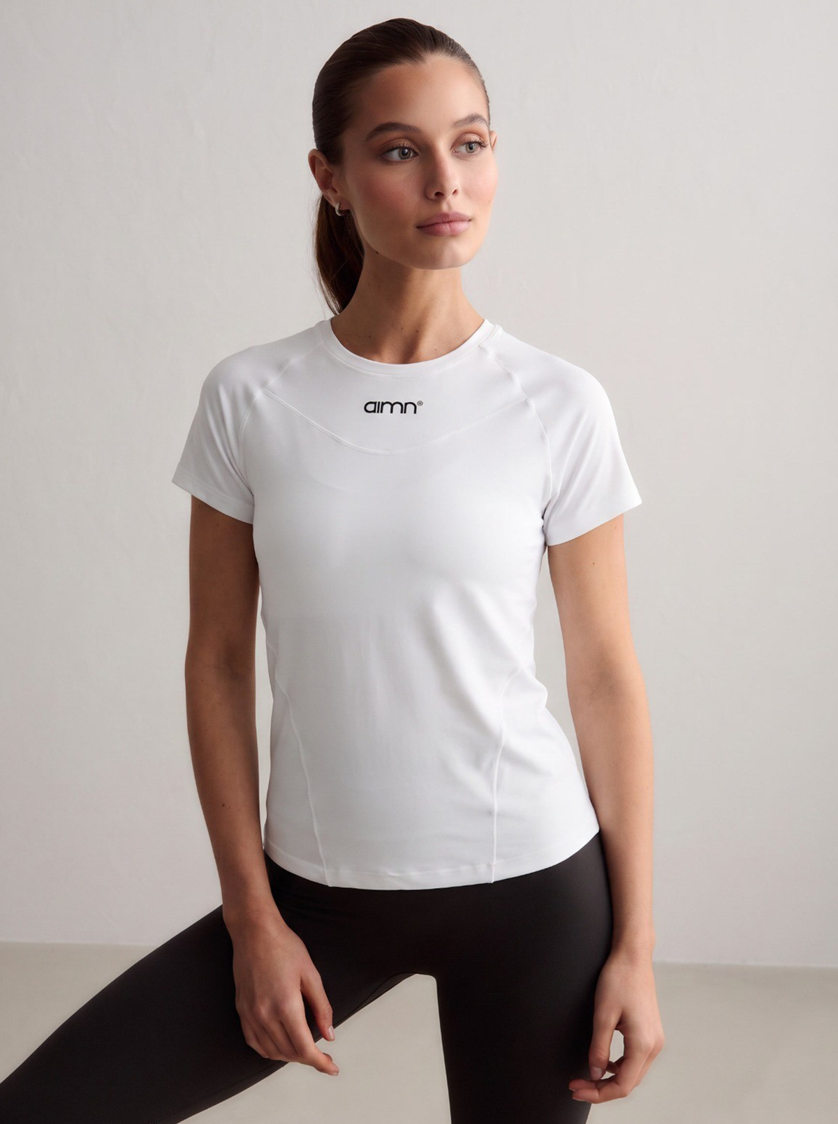 White Soft Basic Short Sleeve Top