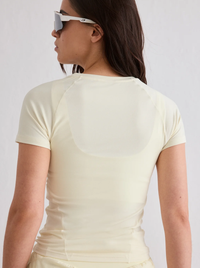 Soft Basic Short Sleeve in Lemon White