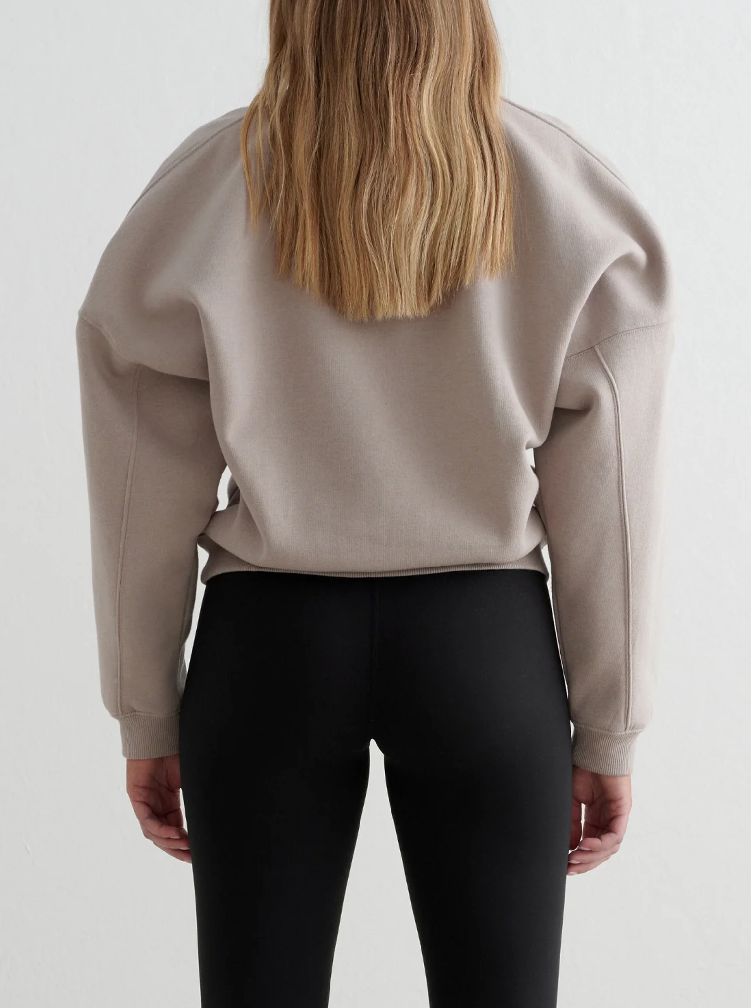 Dark Clay Varsity Sweat Half Zip