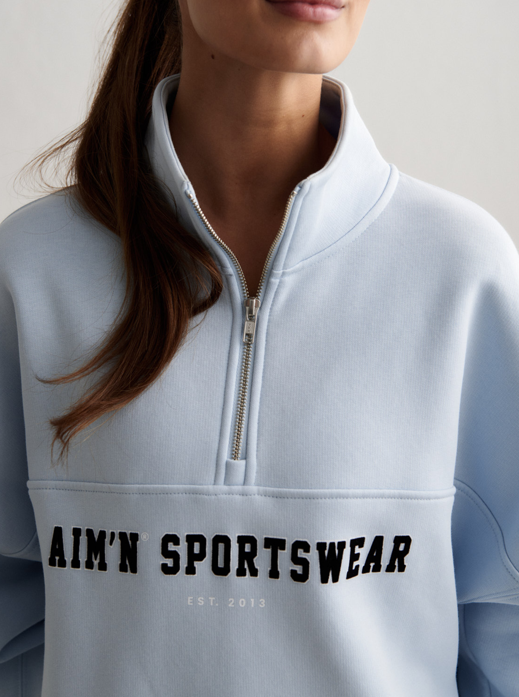 Varsity Half Zip Sweat