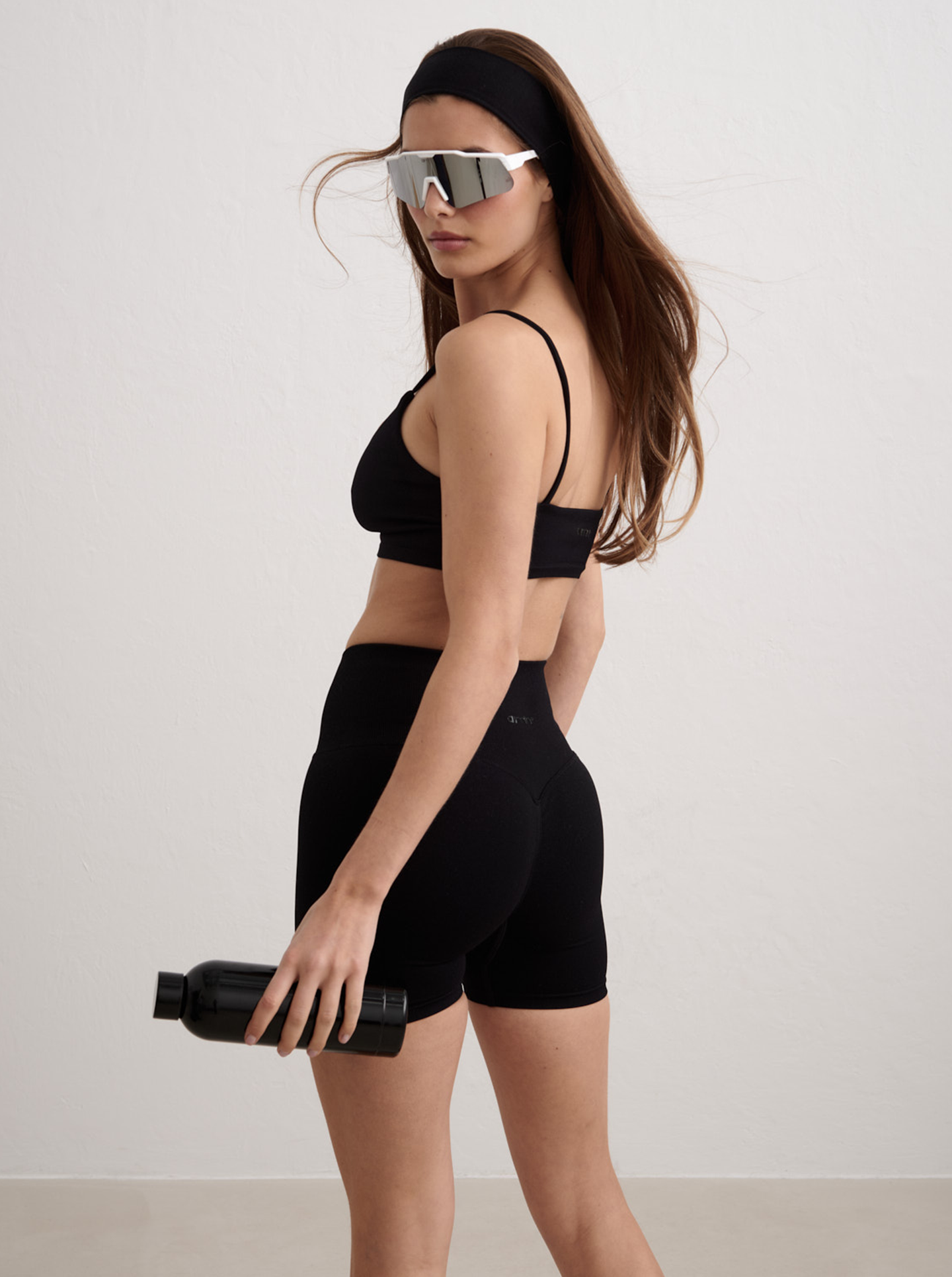 Black Shape Seamless Hotpants